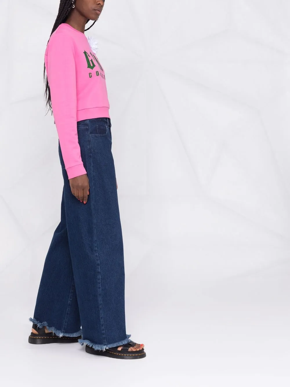 фото Gina укороченная толстовка с логотипом