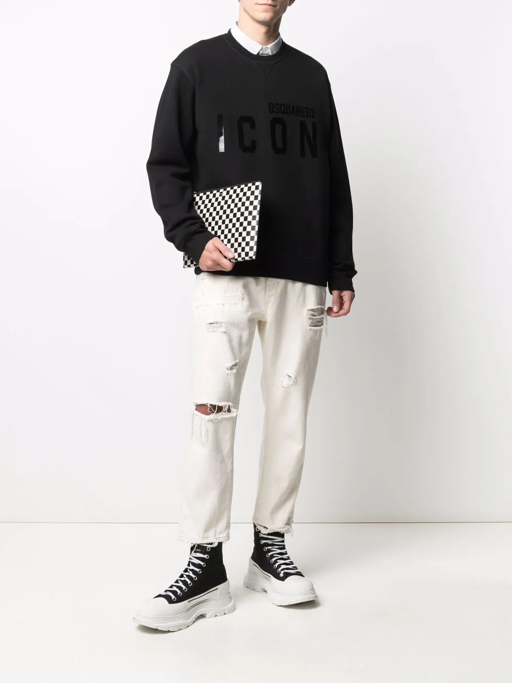 фото Dsquared2 толстовка с логотипом icon