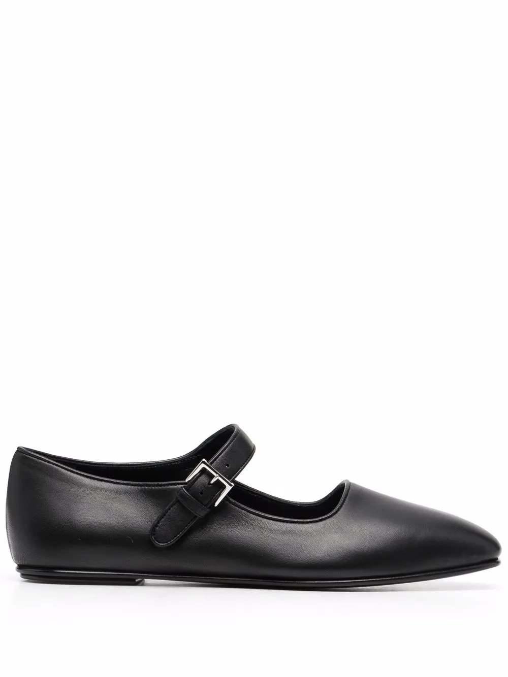 

The Row Ava leather ballerina shoes - Black
