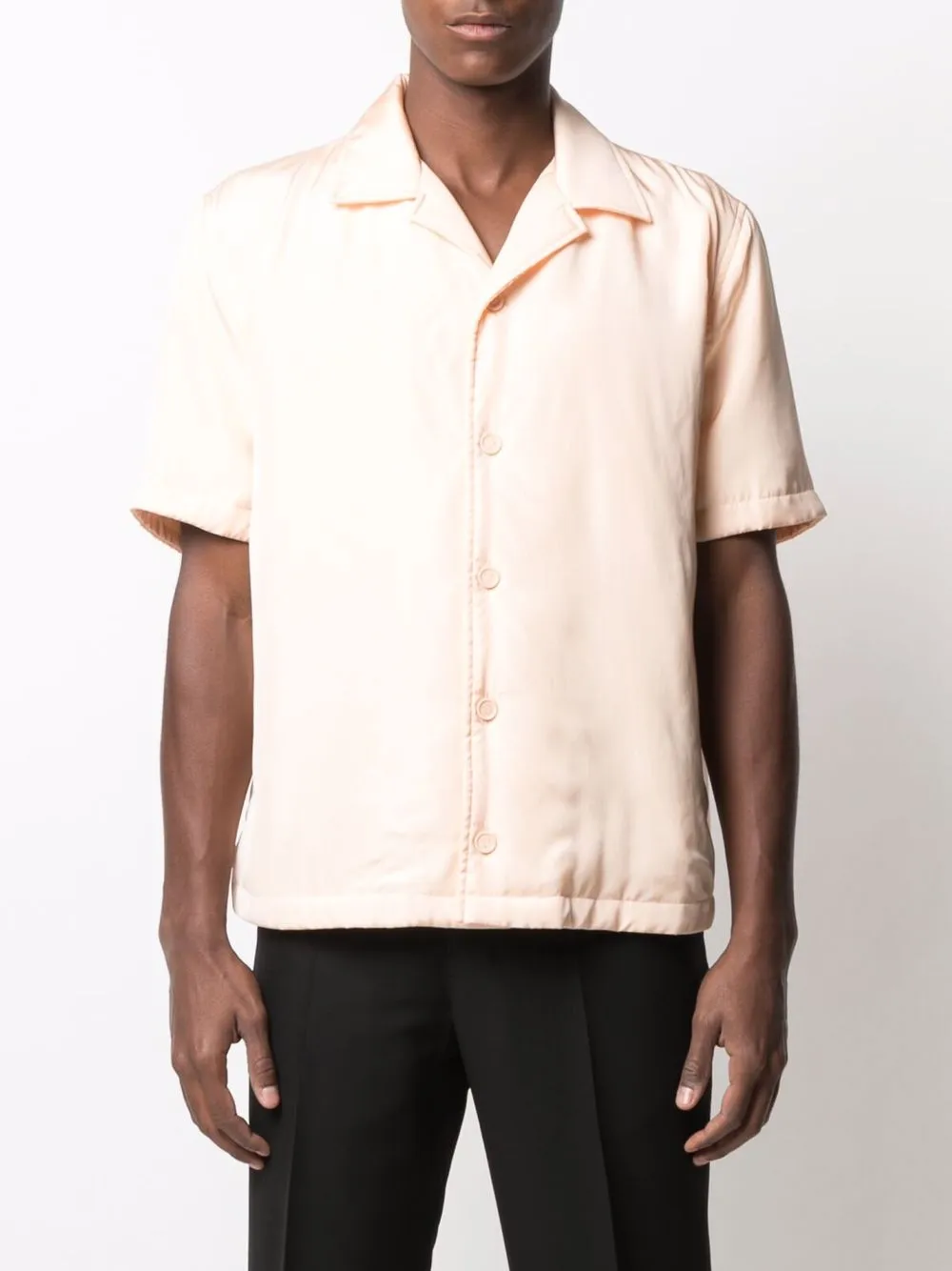 фото Bottega veneta рубашка с короткими рукавами и принтом