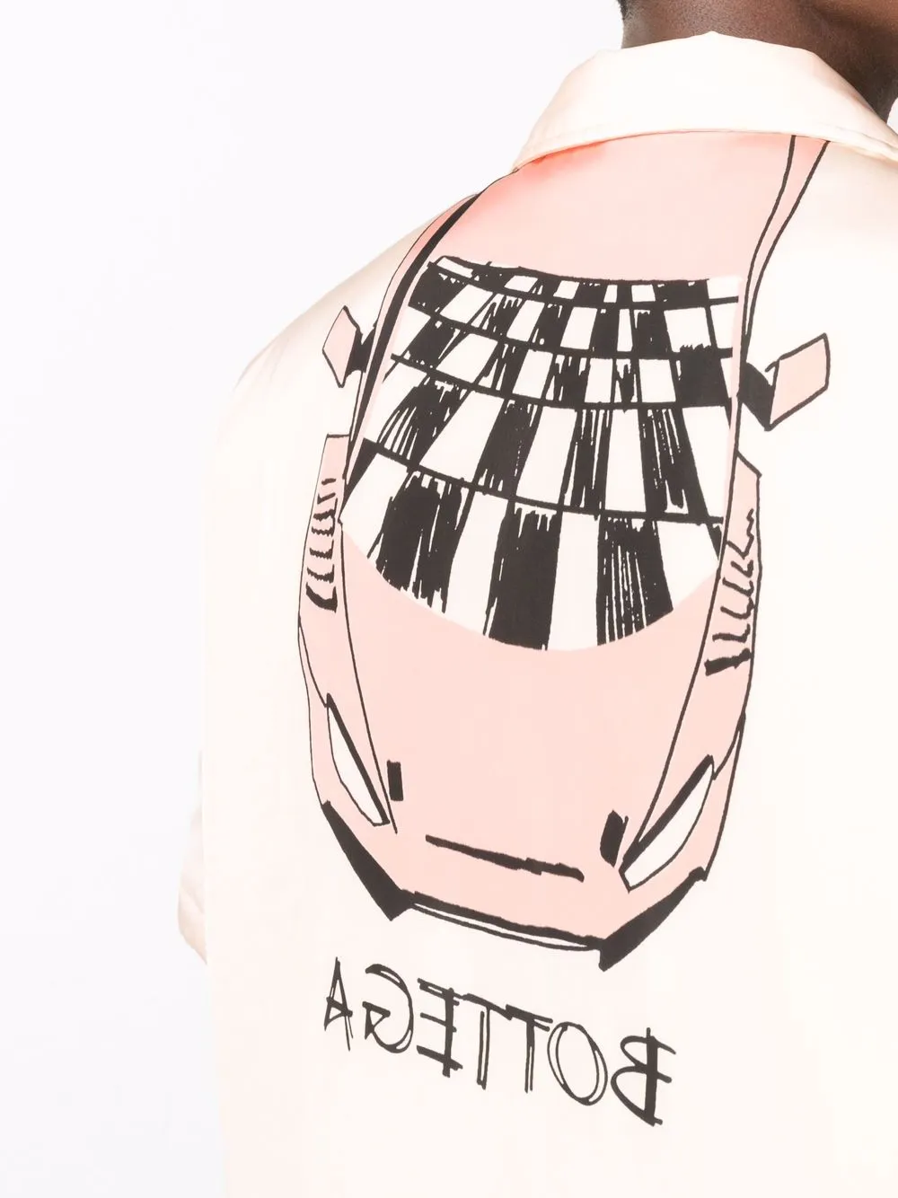 фото Bottega veneta рубашка с короткими рукавами и принтом