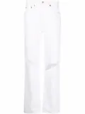 RE/DONE Pipe high-waist straight jeans - White