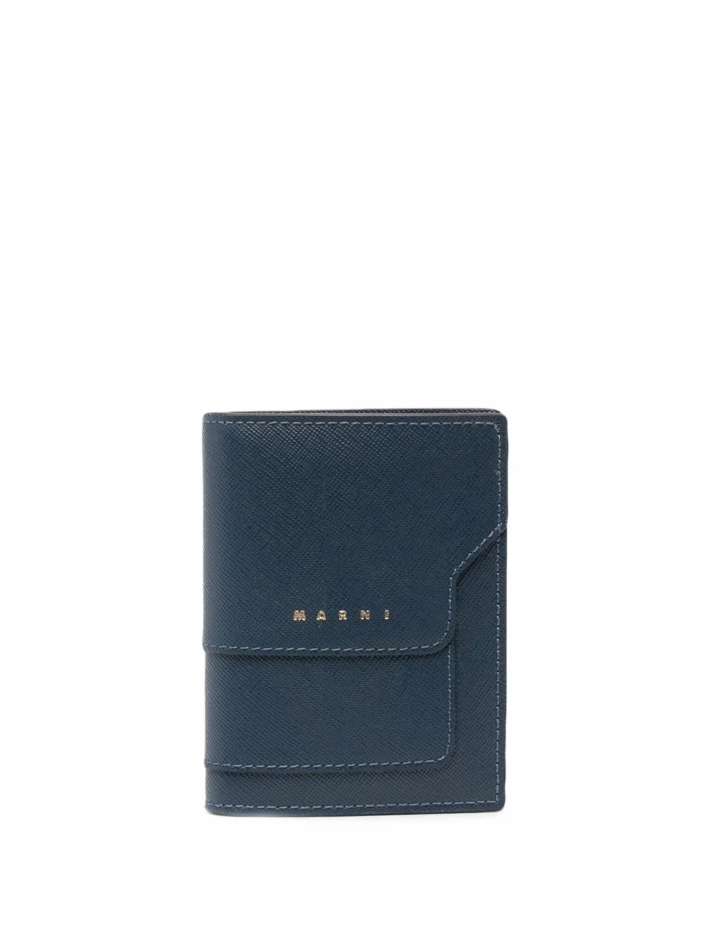 

Marni cartera plegable de piel saffiano - Azul