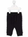 Emporio Armani Kids logo tape track pants - Blue