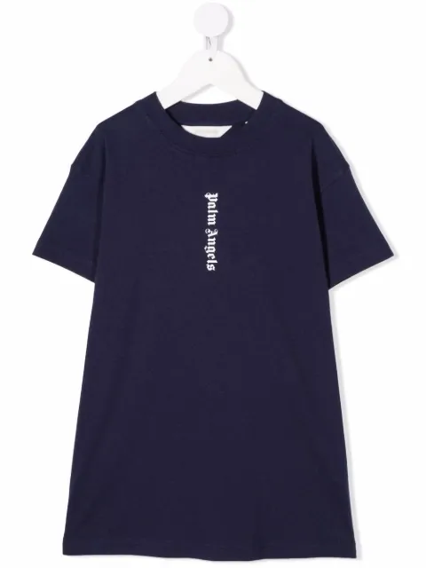 Palm Angels Kids logo-print T-shirt dress 