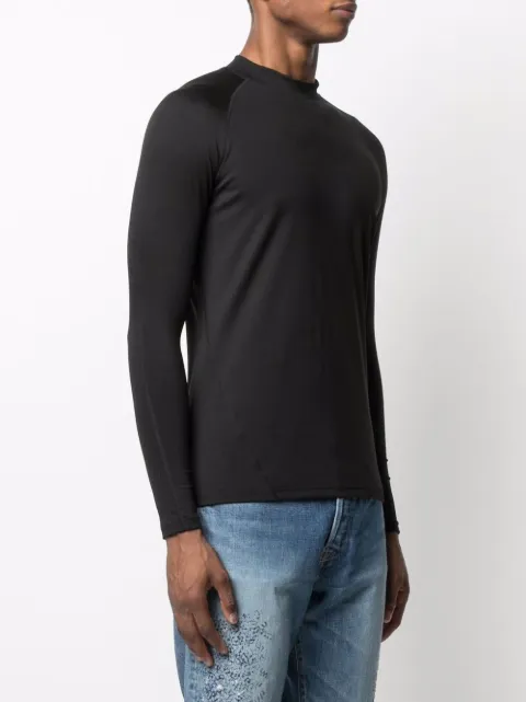 Y-3 logo-print long-sleeve Top - Farfetch