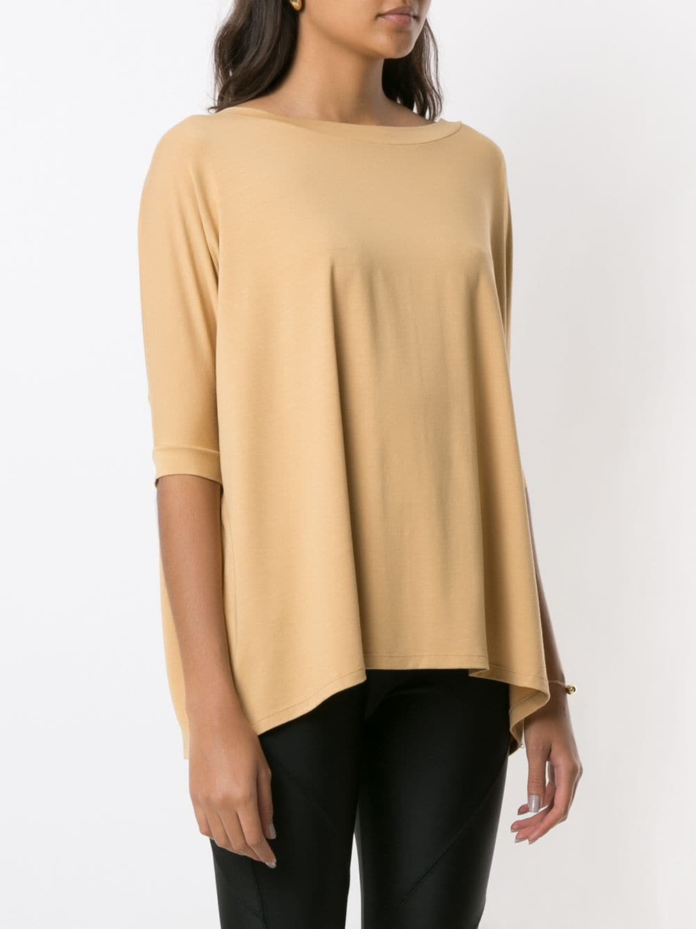 Shop Lygia & Nanny Cropped-sleeve T-shirt In Gelb