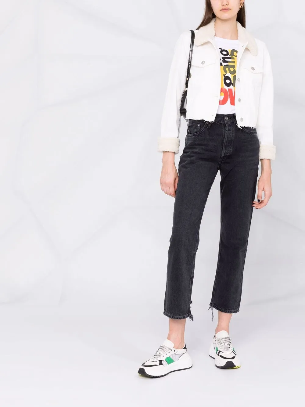 AGOLDE Lana Cropped Jeans Farfetch