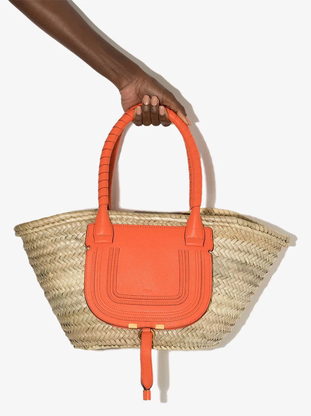 фото Chloé сумка-тоут marcie с открытым верхом