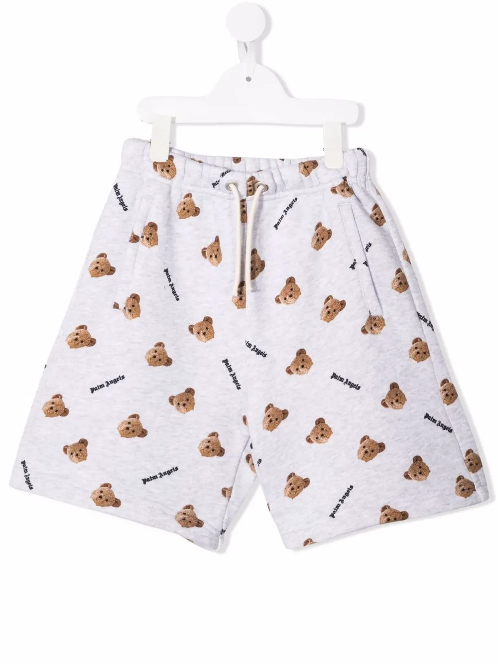 Palm Angels Kids Trainingsshorts met beerprint Grijs