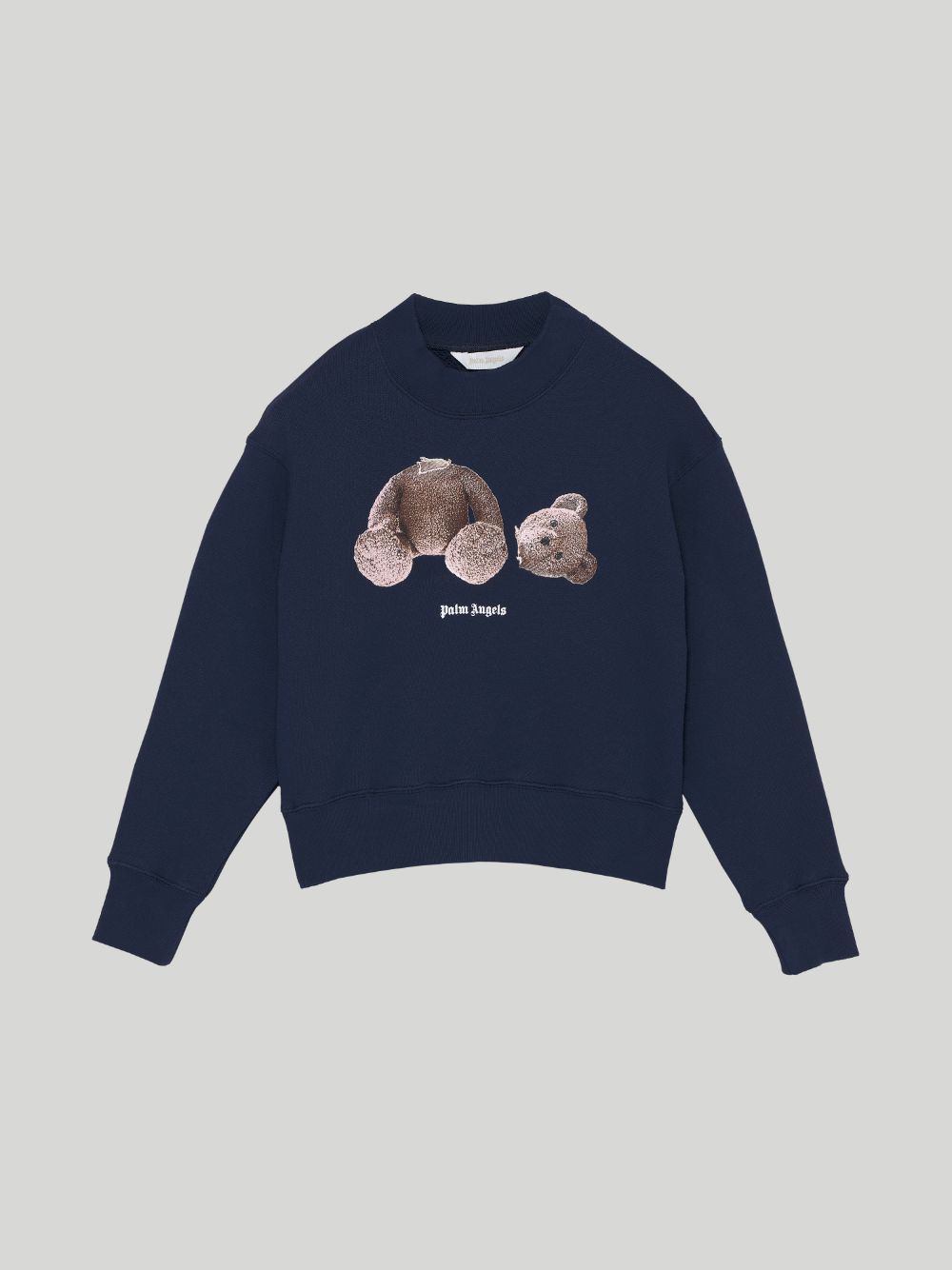 Palm Angels Bear Sweatshirt In Blue