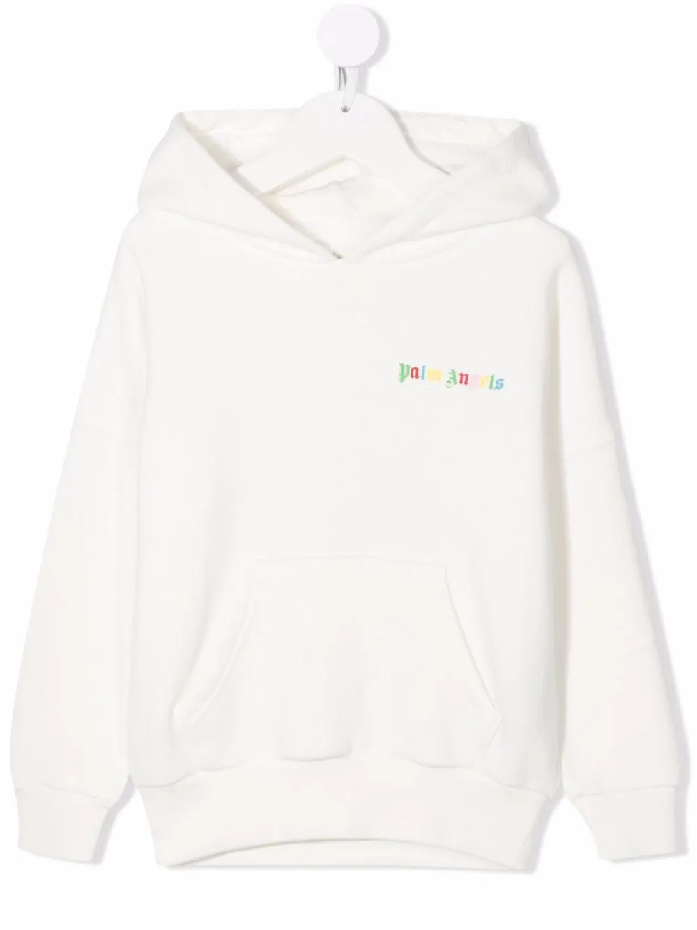 

Palm Angels Kids hoodie con logo estampado - Blanco