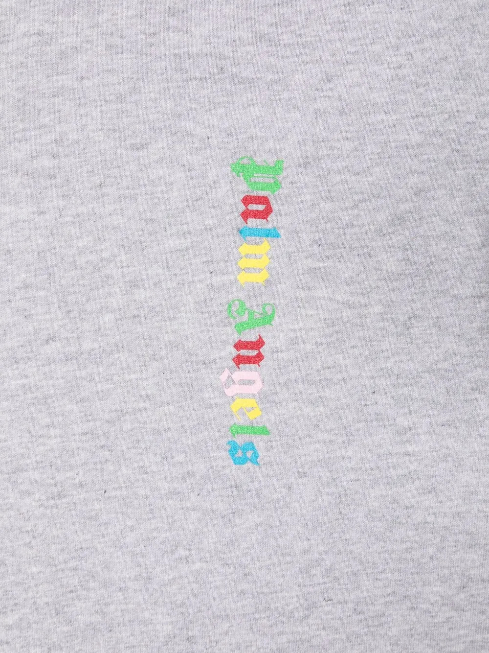  Palm Angels Kids T Shirtkleid Mit Logo Print   Grau 