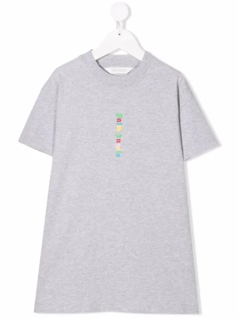 Palm Angels Kids vestido estilo playera con logo