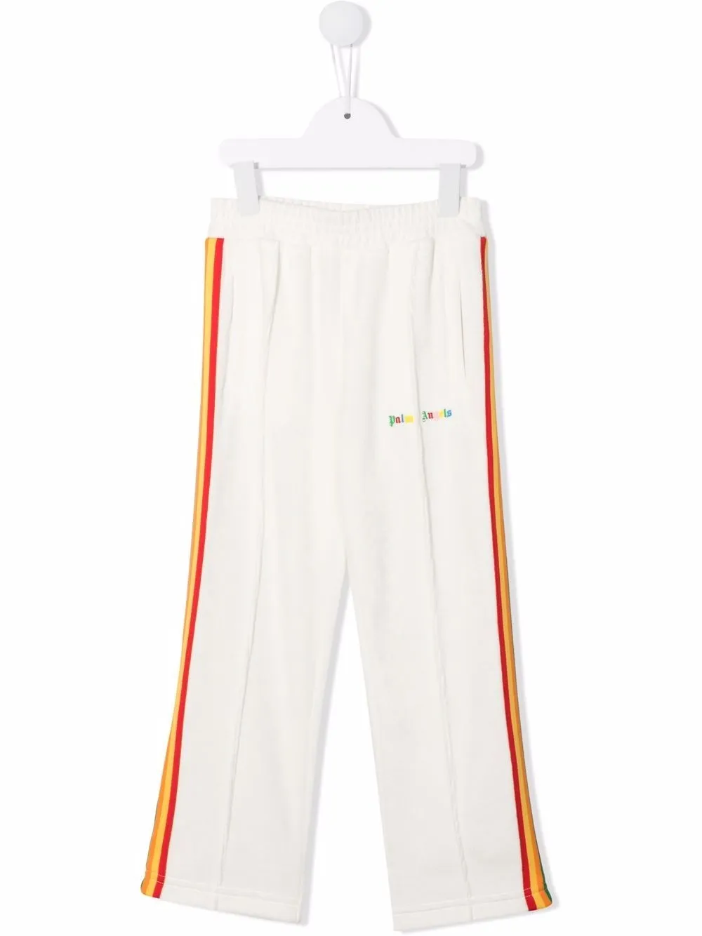 Palm Angels Kids Gestreepte trainingsbroek 0184 WHITE MULTICOLOR