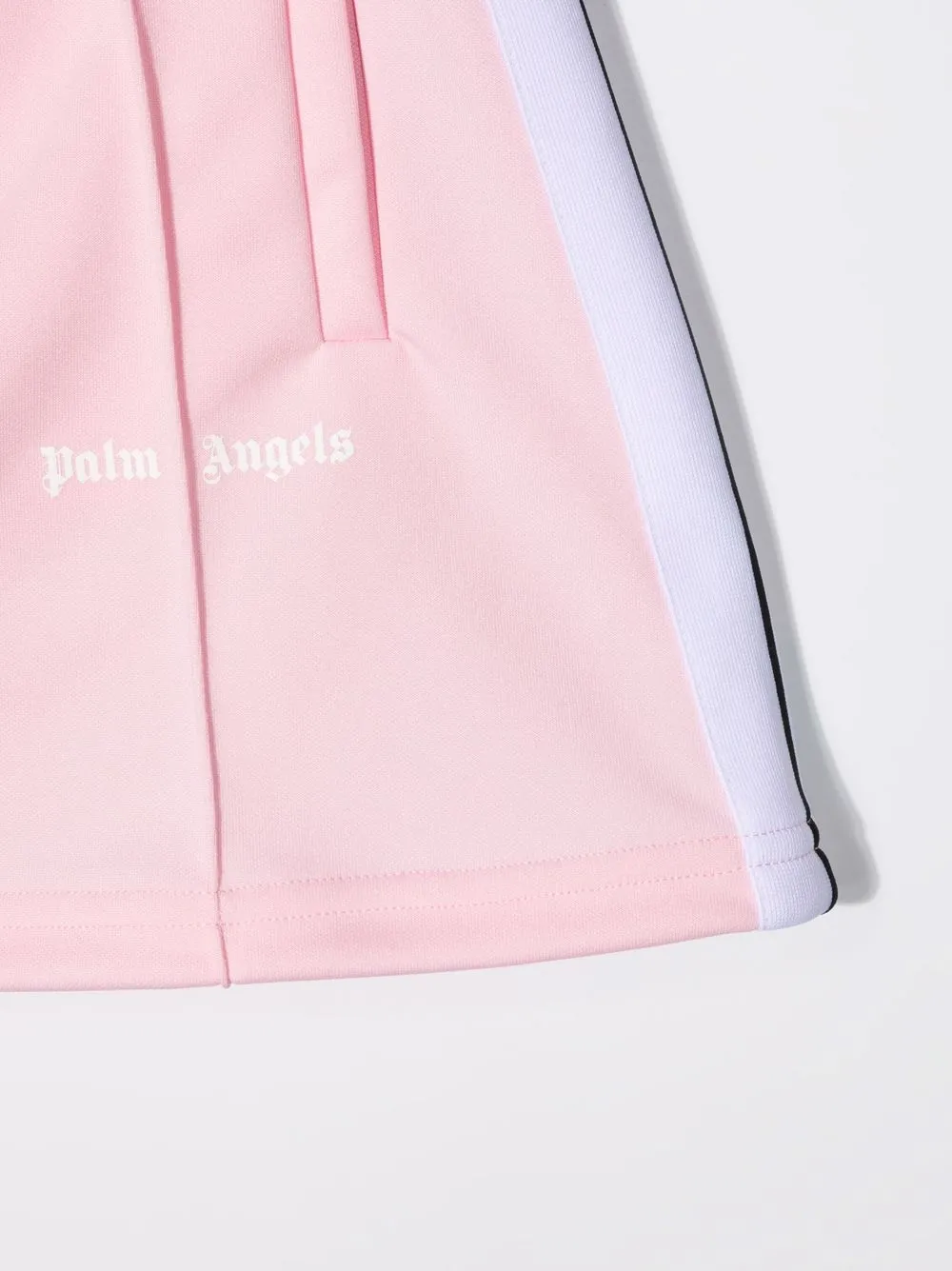 Palm Angels Girls Pink Kids Logo-print Elasticated-waist Woven Mini Skirt 4-12 Years 12 Years In Pink