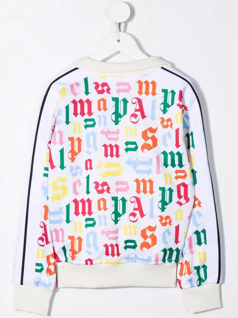 Palm Angels Kids Trainingsjack met monogramprint Wit