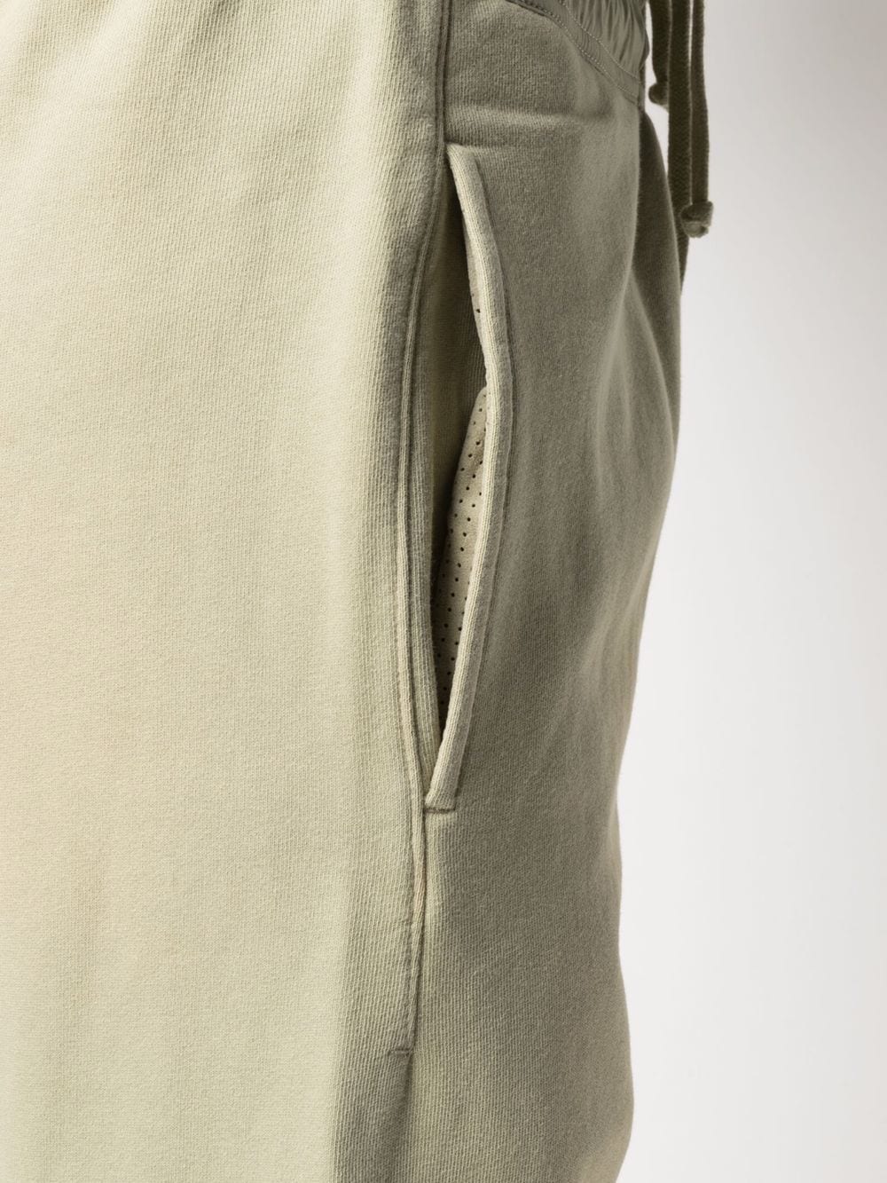 Shop Fear Of God Drawstring Waist Track Trousers In Grün