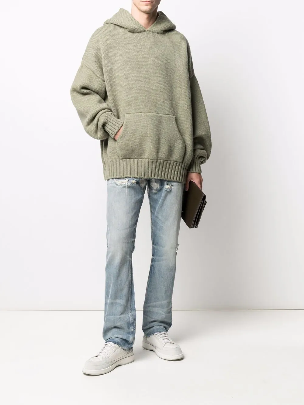 фото Fear of god джинсы с эффектом потертости
