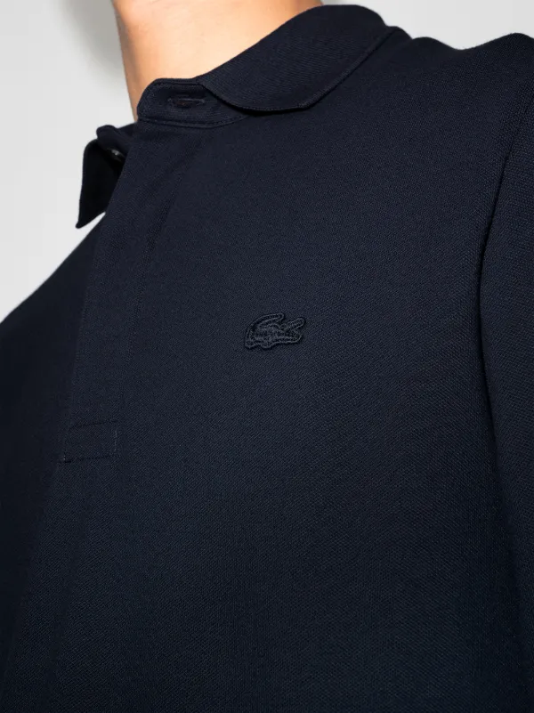Lacoste logo-embroidered long-sleeve Polo Shirt Blue FARFETCH TR