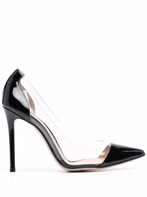 Gianvito Rossi Plexi 105mm patent leather pumps Women