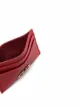Salvatore Ferragamo Porta-cartões de couro com placa de logo