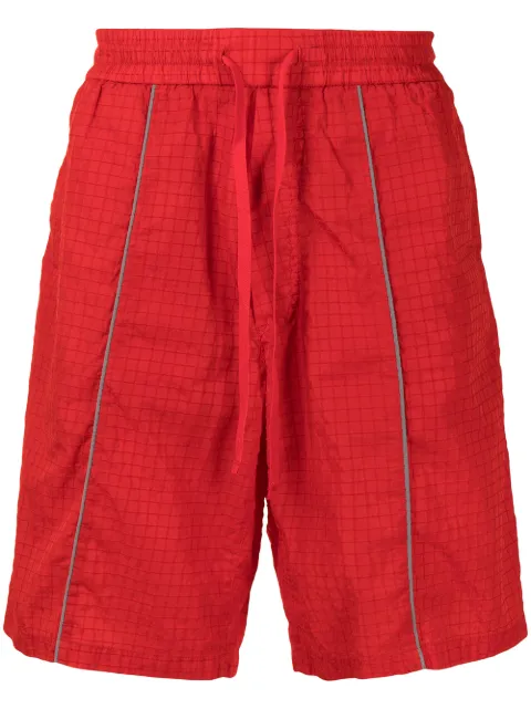 Iceberg check-print track shorts