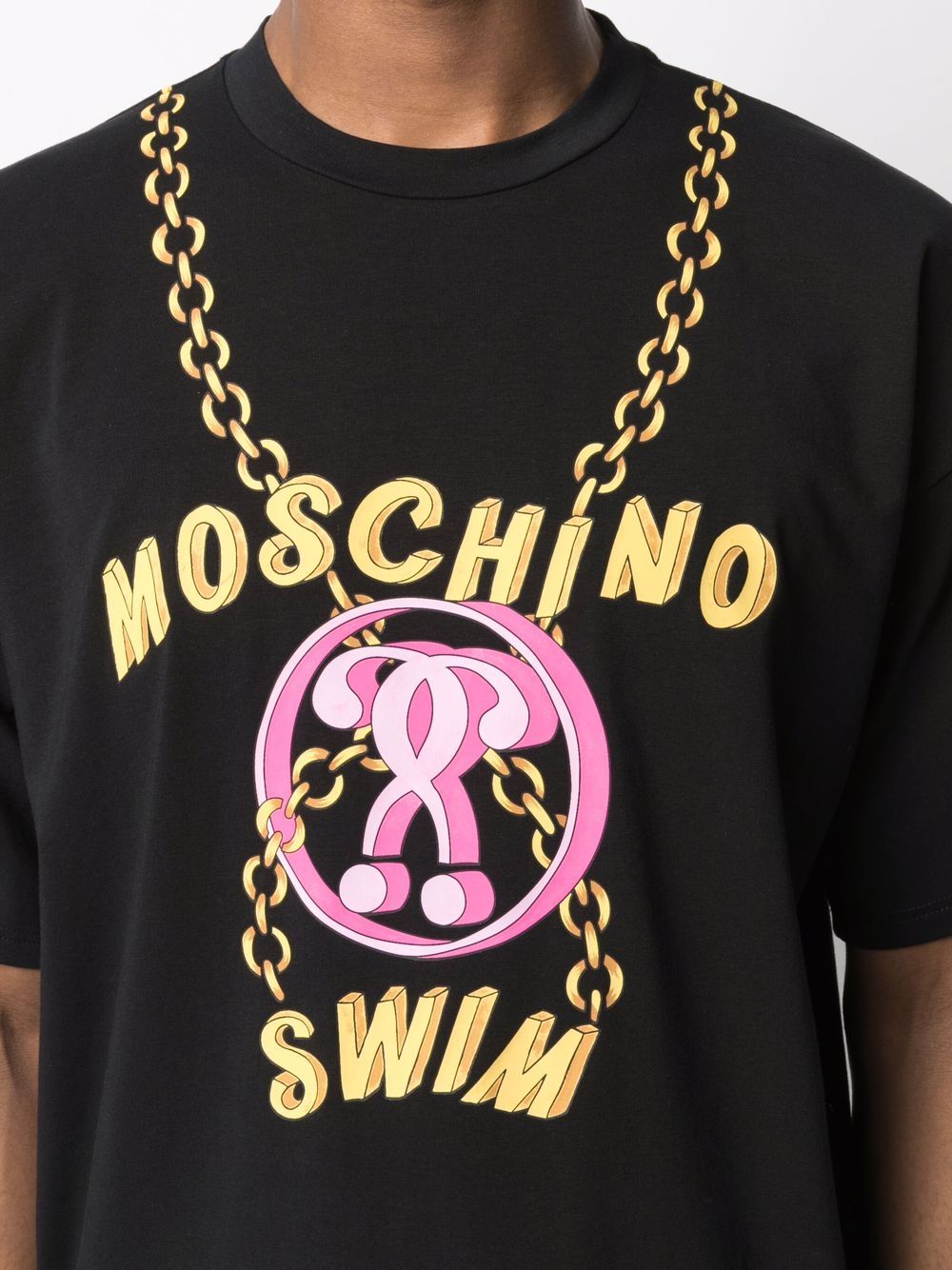 фото Moschino футболка double question mark