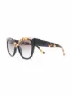 Imagem 2 de Prada Eyewear Óculos de sol oversized com efeito tartaruga