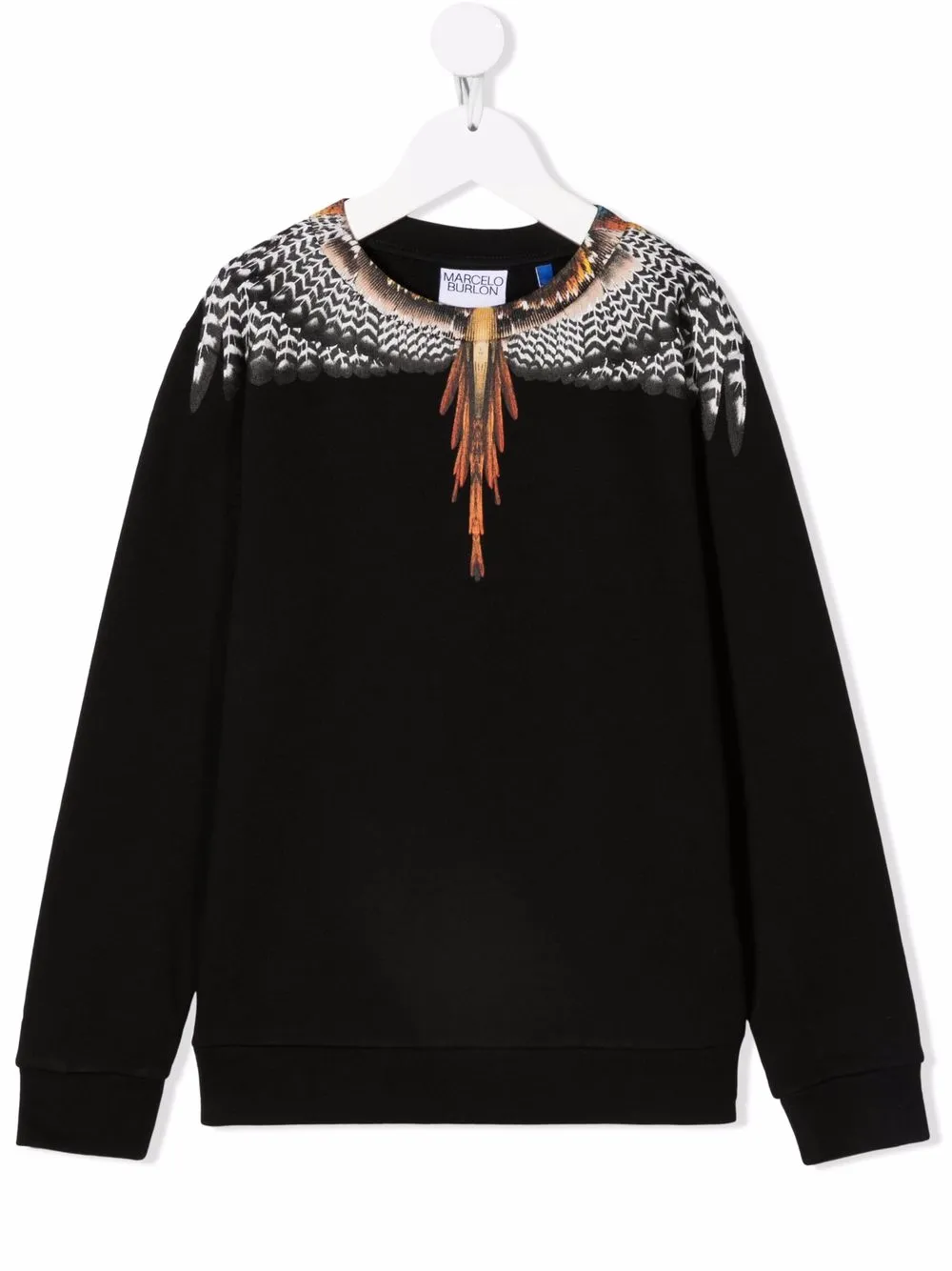 

Marcelo Burlon County Of Milan Kids Grizzly Wings-print sweatshirt - Black