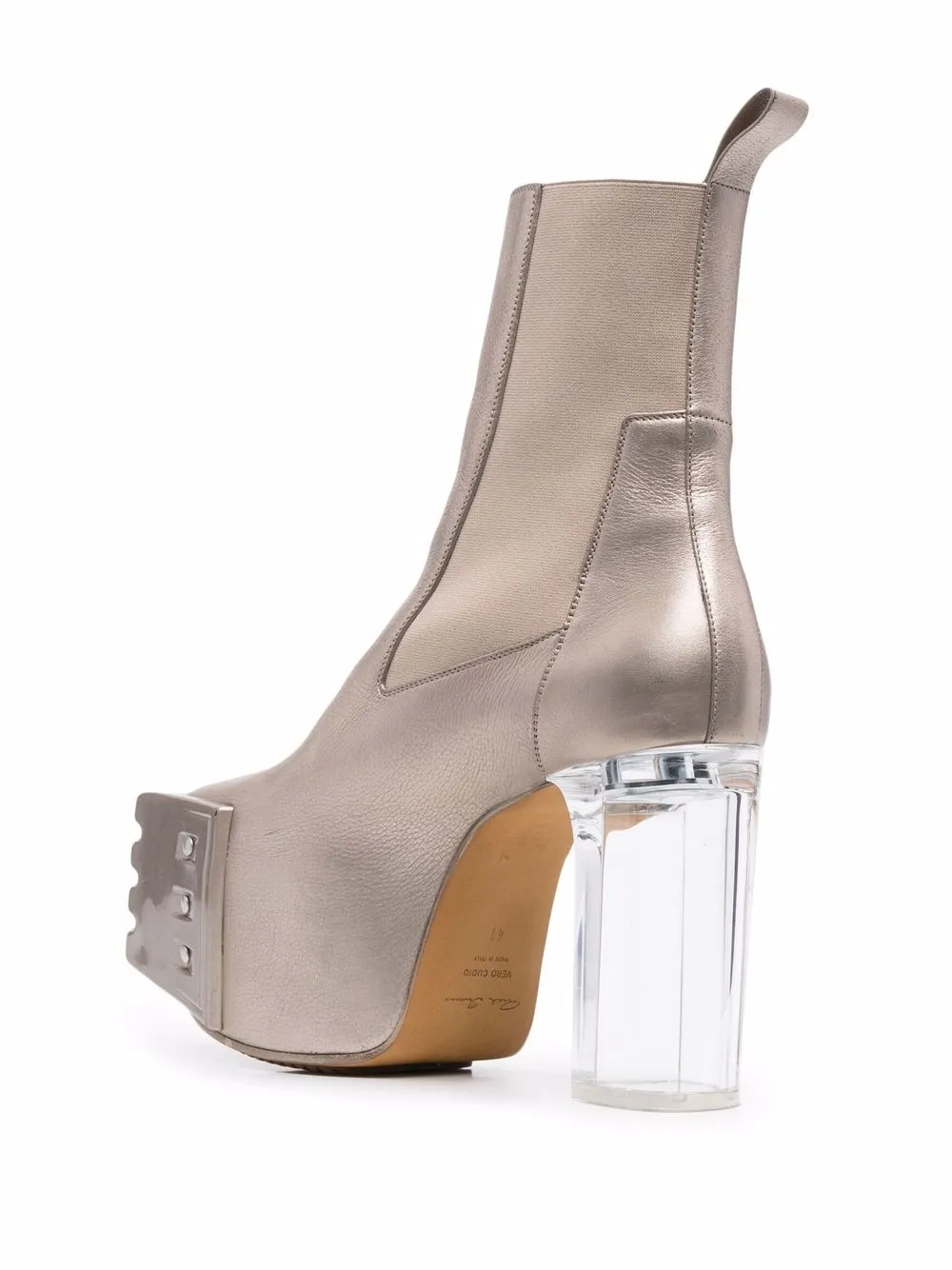 elastic Kiss platform ankle boots