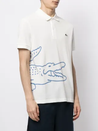 logo-print short-sleeved polo shirt展示图