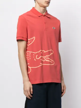 logo-print short-sleeved polo shirt展示图