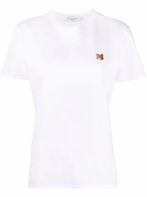 Fox-appliqué cotton T-shirt