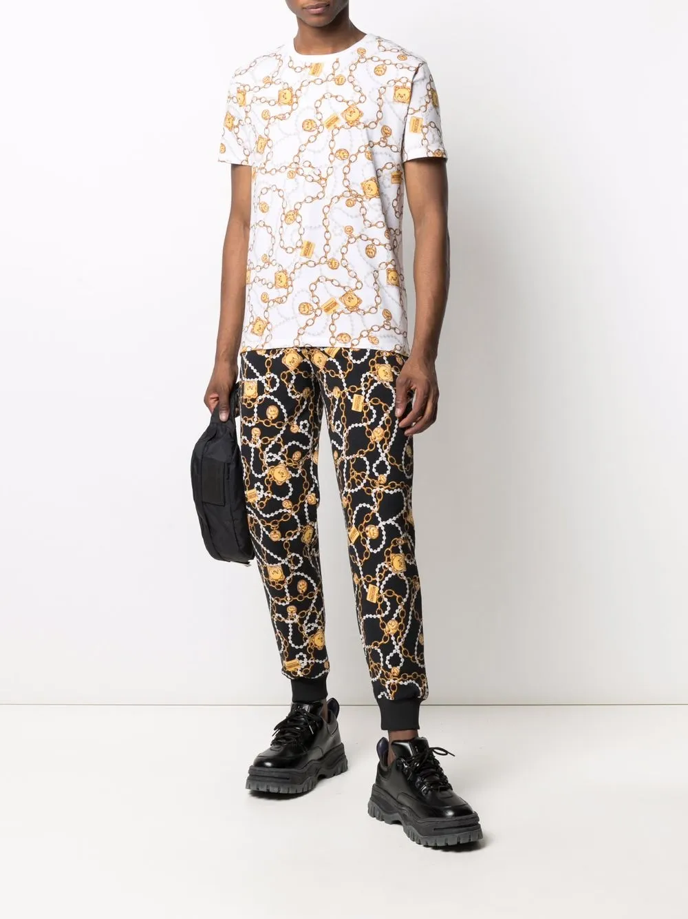 фото Moschino спортивные брюки teddy chain