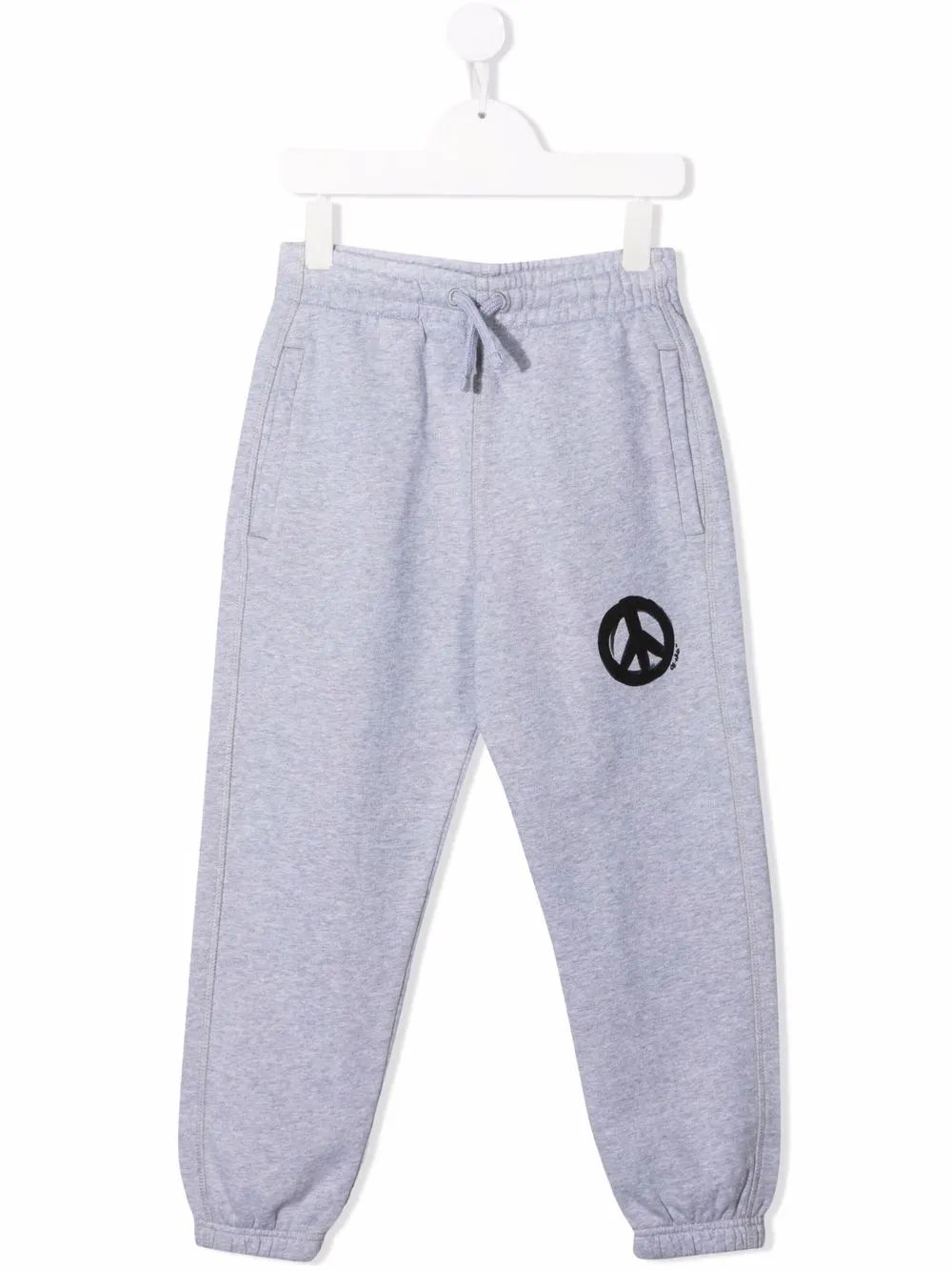 

Off-White Kids Peace cotton track trousers - Grey