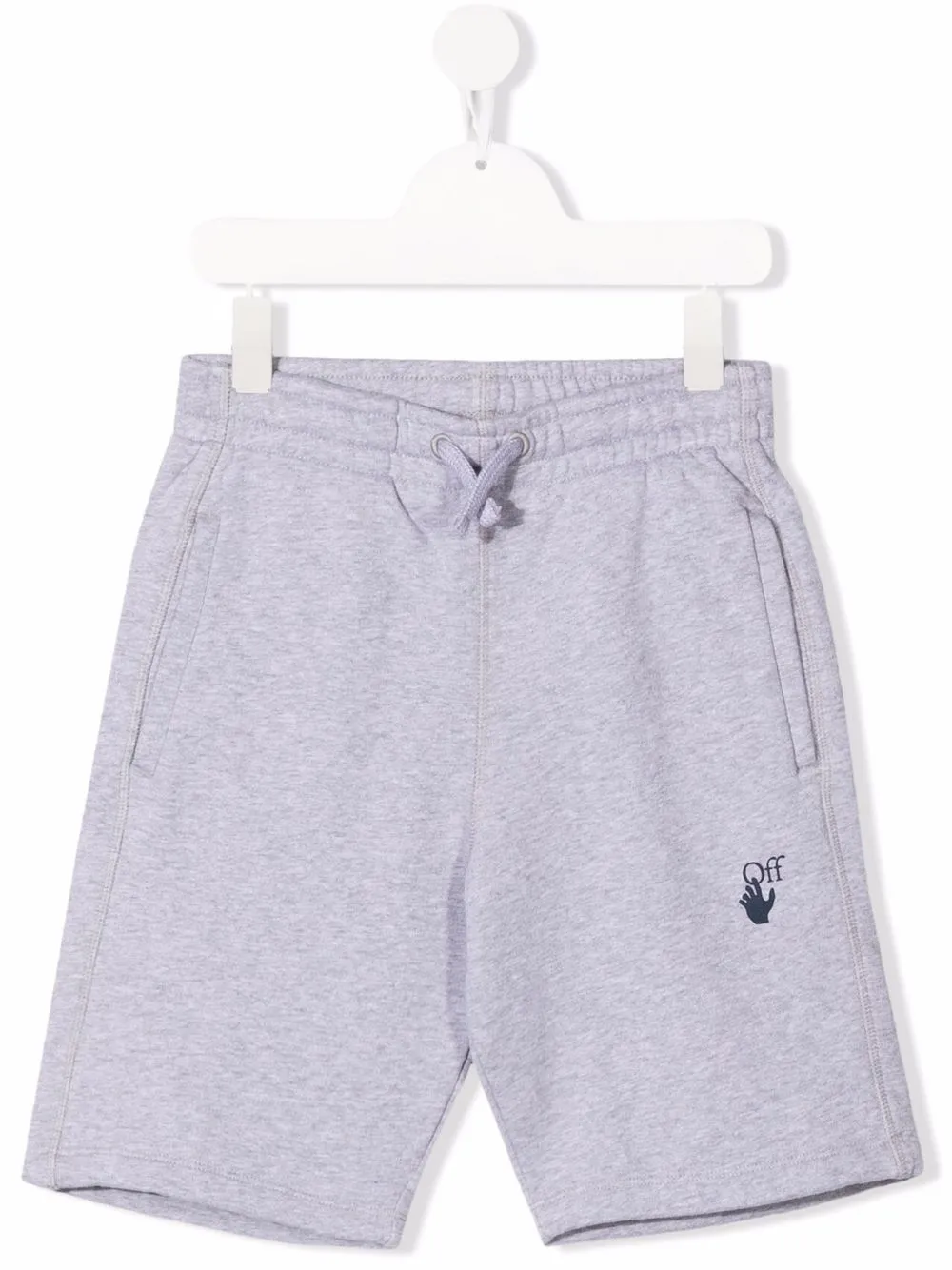 

Off-White Kids shorts deportivos con logo estampado - Gris