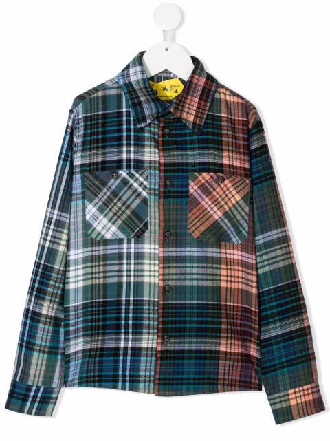 Off-White Kids check flannel shirt