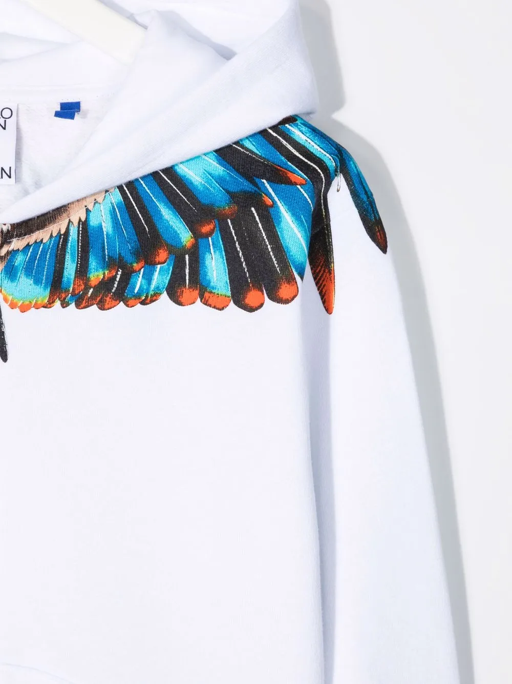  County Of Milan Kids Sudadera Con Capucha Y Motivo Wings - Blanco 