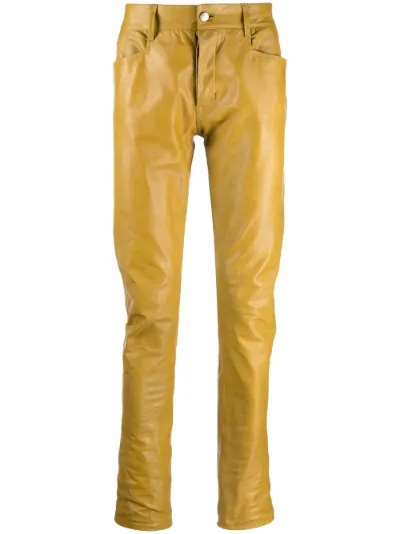 Rick Owens Tyrone mid-rise jeans green 