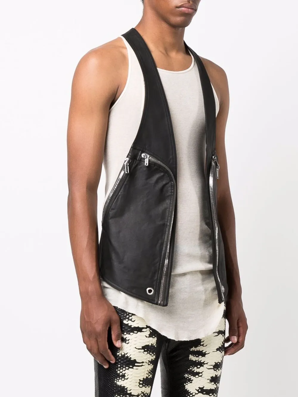 Rick Owens Bauhaus Leather Vest - Farfetch