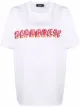 Image 1 of Dsquared2 logo-print cotton T-shirt