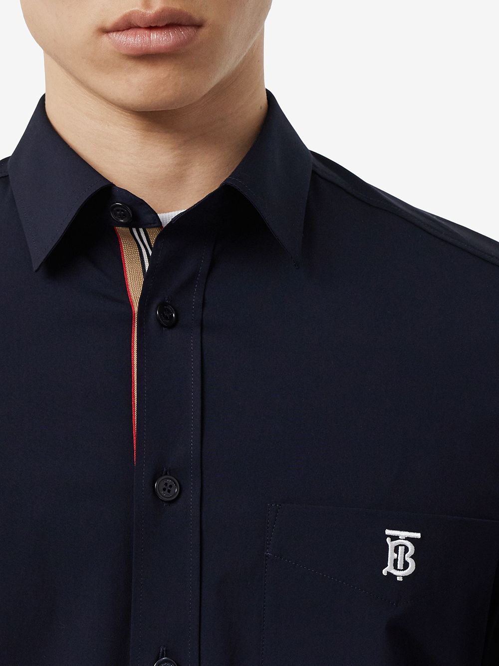 Burberry monogram motif cotton shirt Men