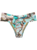 Lygia & Nanny Jasper marble-print pants - Blue