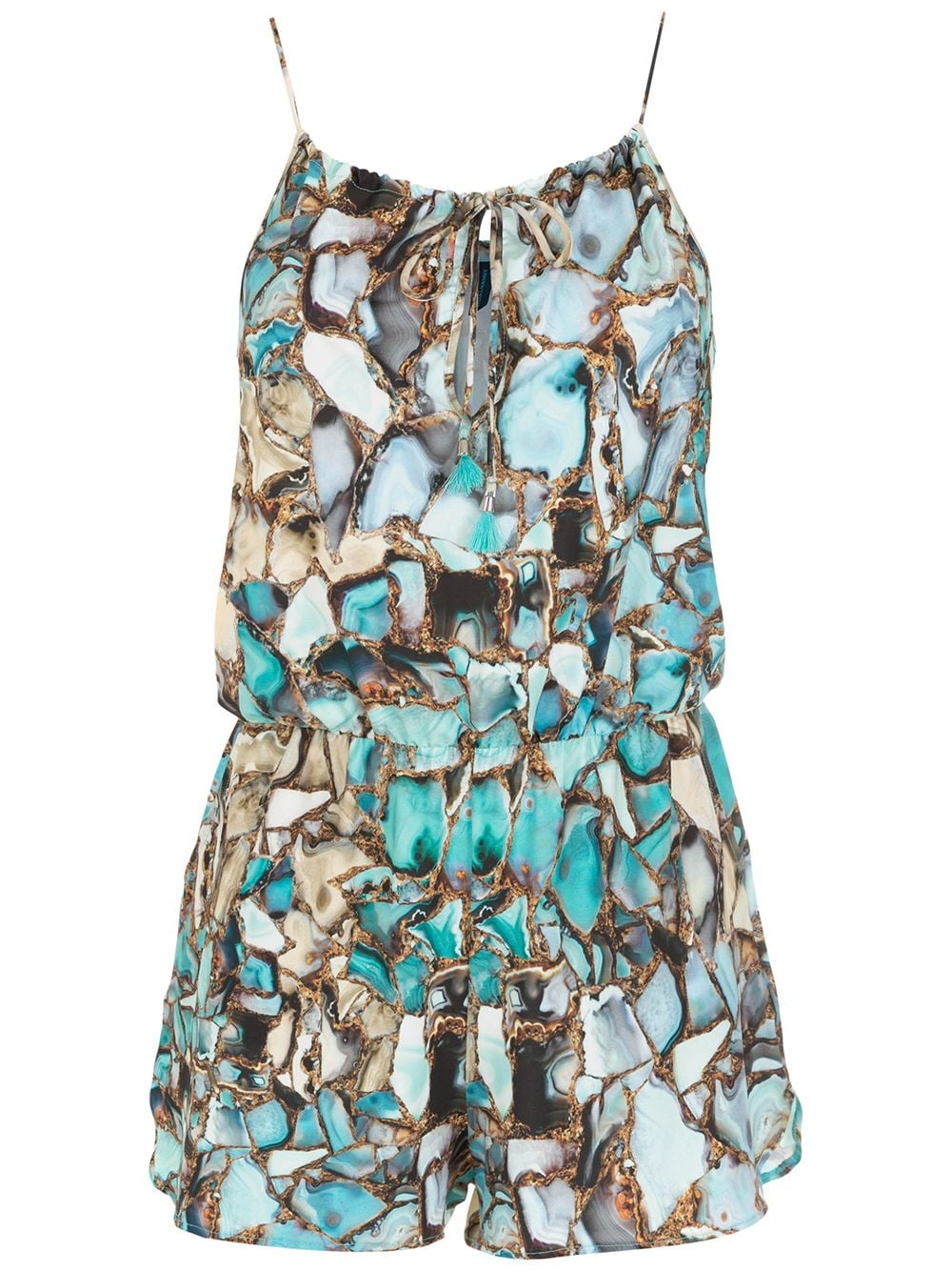 Lygia & Nanny Laya gemstone-print playsuit