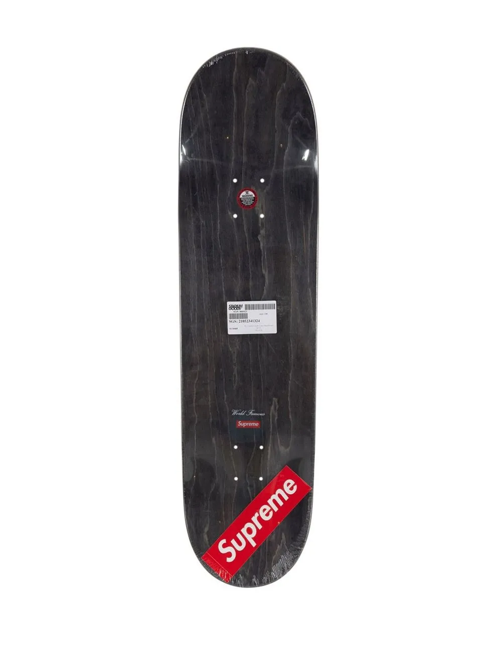 Supreme x KAWS Chalk skateboard met logo - Zwart