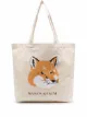 Image 1 of Maison Kitsuné fox-print tote
