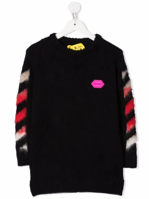 Off-White Kids vestido con logo estampado