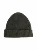 Off-White Kids embroidered-logo beanie - Green