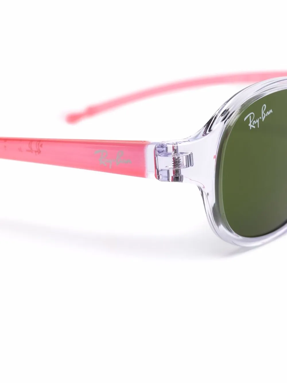 RAY-BAN JUNIOR transparent round-frame sunglasses | Women | Image 2